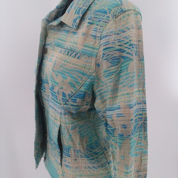 Jamaica Bay Multi Colored Jacket Size Petite Large - Picture 3 of 6